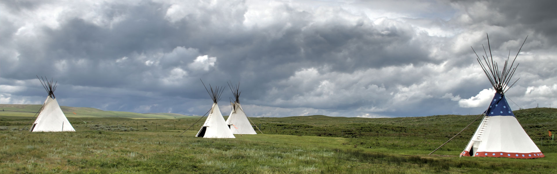 Tipis on Blackfoot Reservation