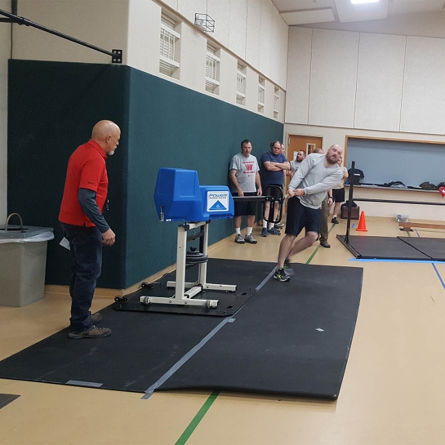 Warden applicants taking physical test