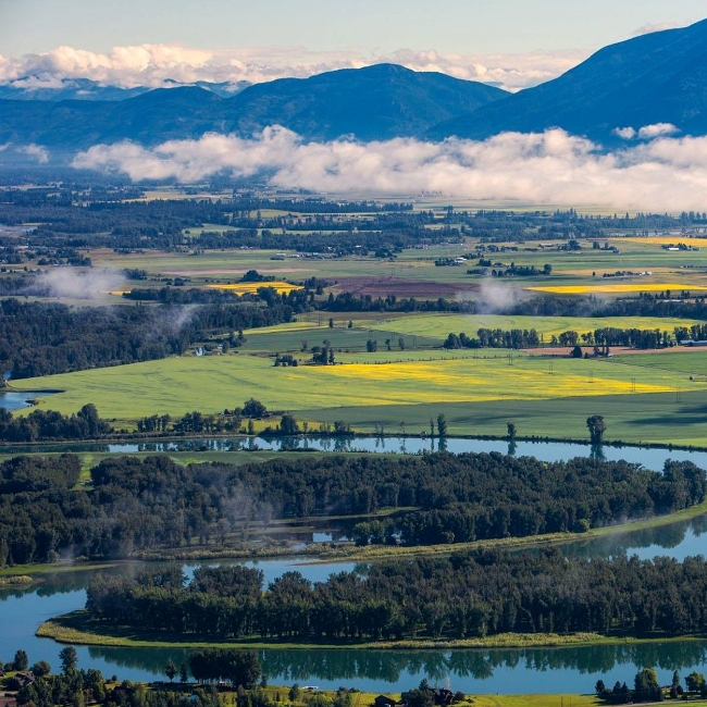 Aerial photo of Foys Bend