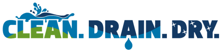 Clean Drain Dry program logo.