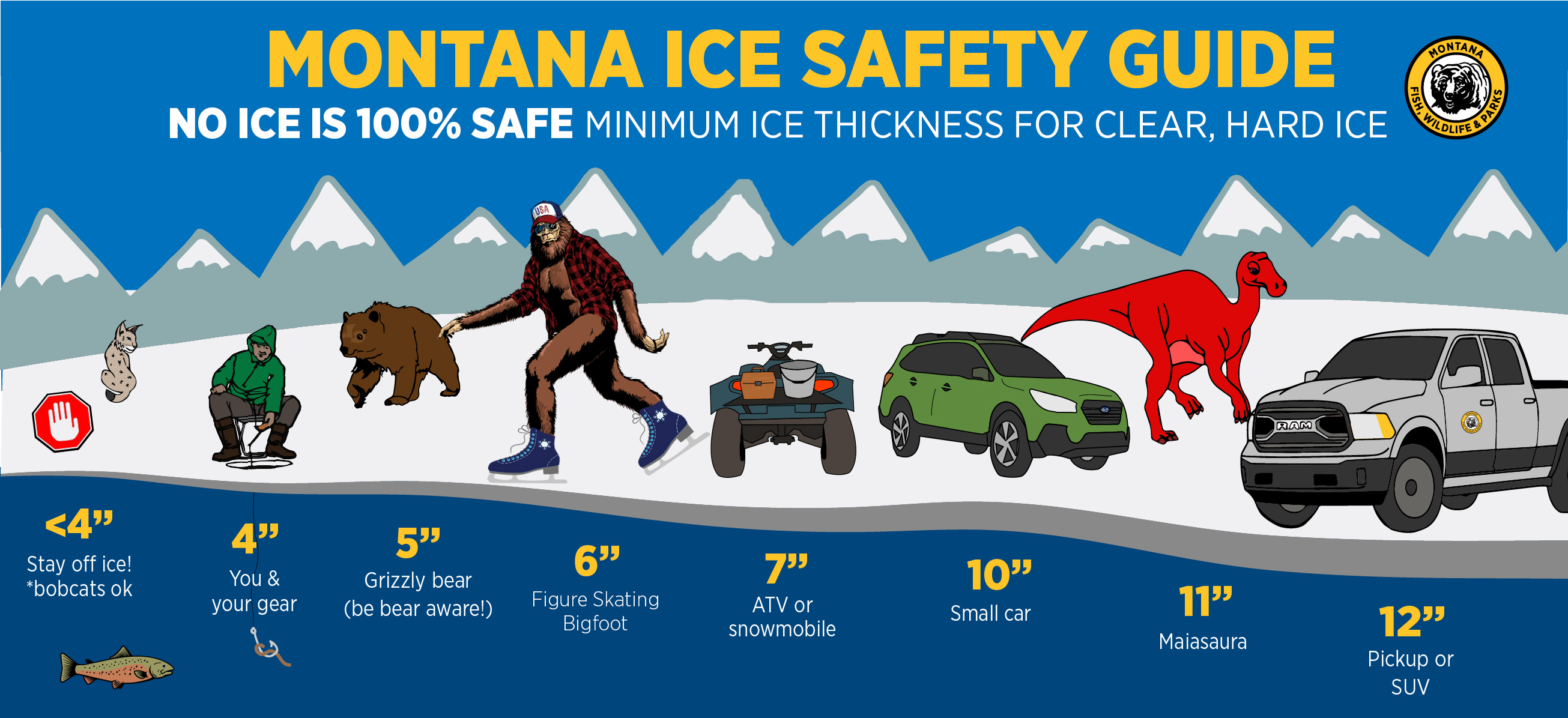 Ice thickness infographic