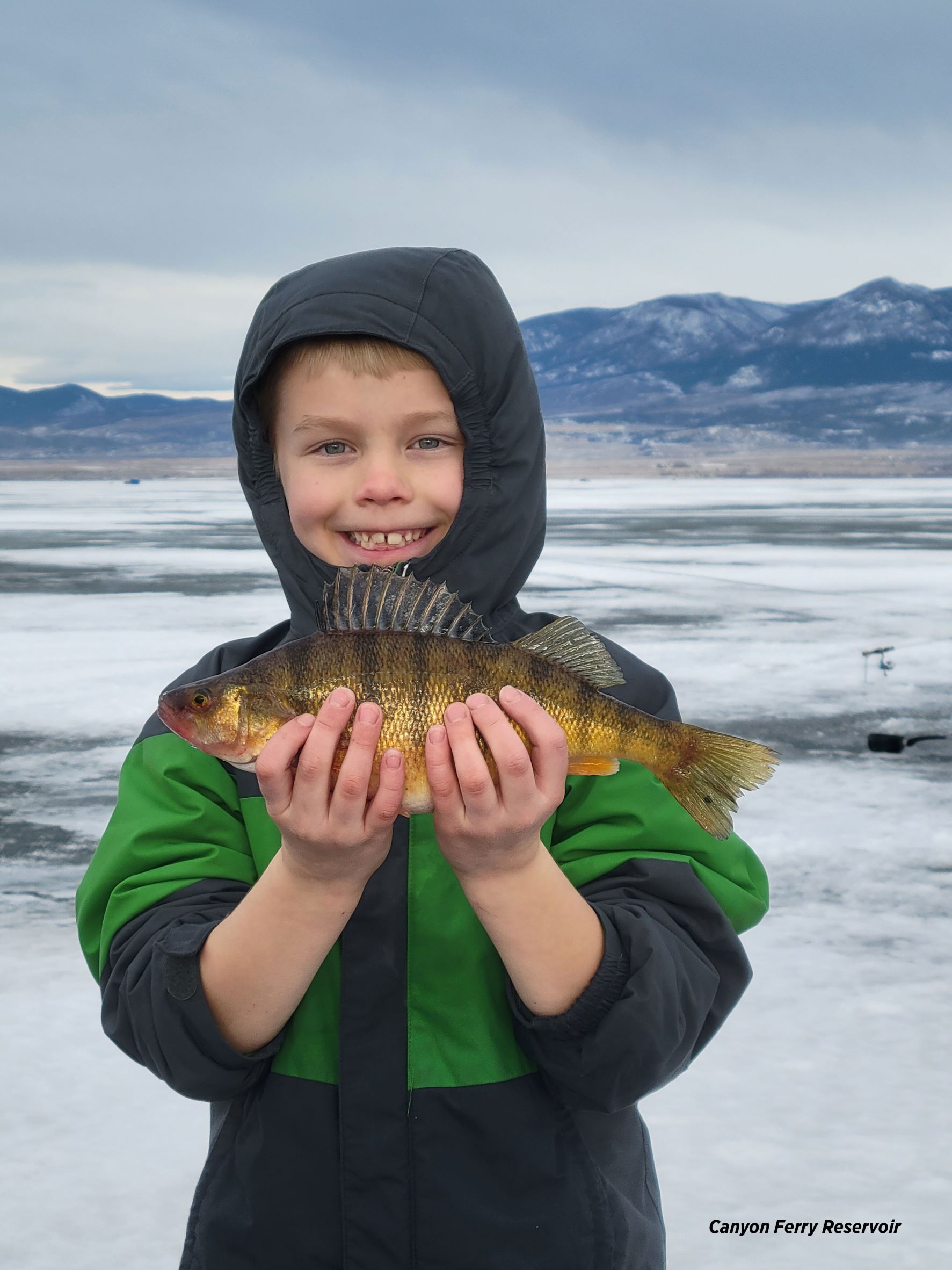 kid with perch