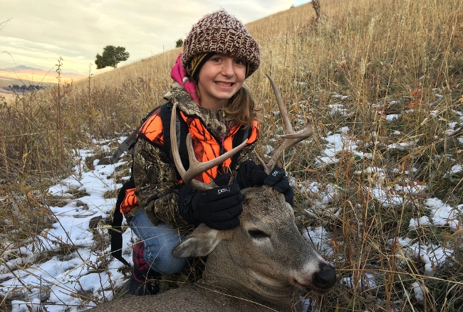 Young female hunter