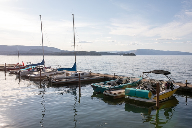 Boats at Finley Point Dock