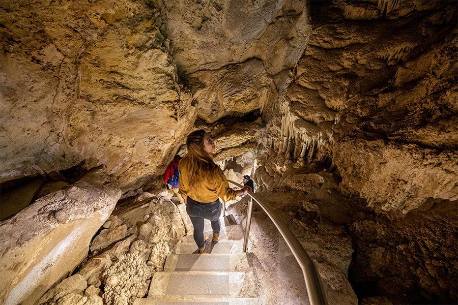 Lewis Clark Caverns State Park Montana FWP   Lewisandclarkstairs 