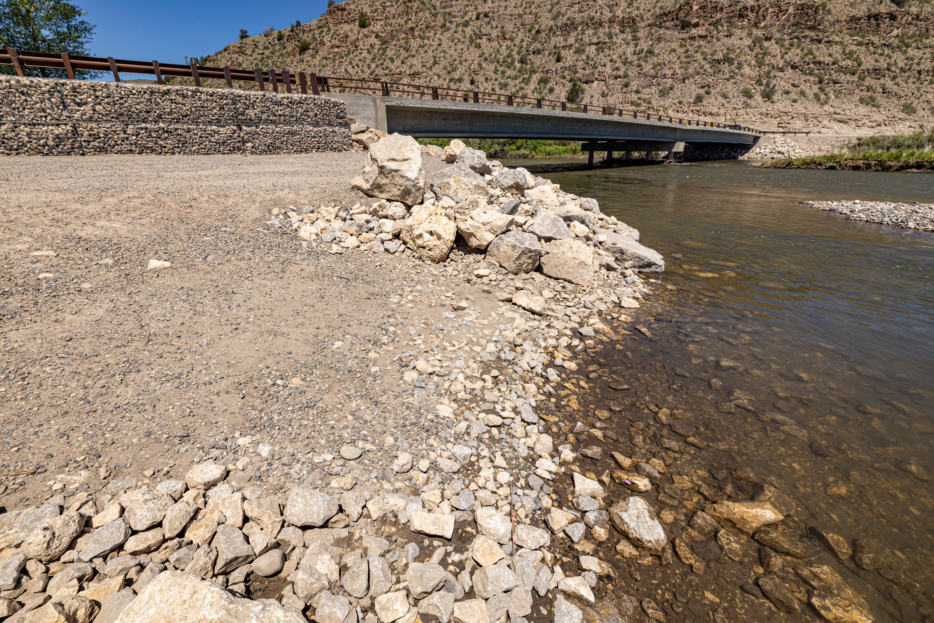 Boat ramp at Gallatin Forks Fishing Access Site