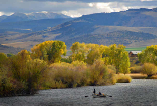 Beautiful river lanscape