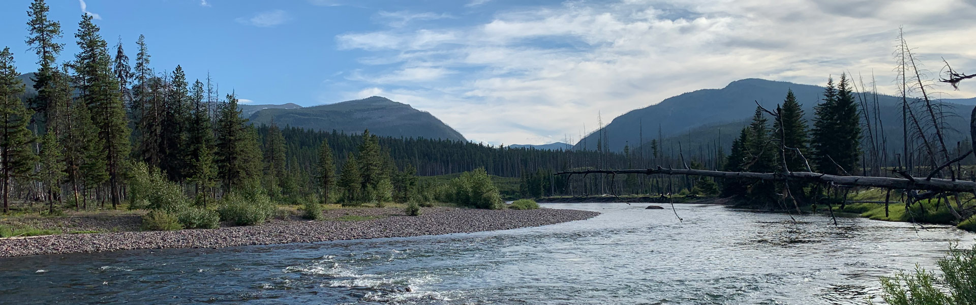 Beautiful river scenery