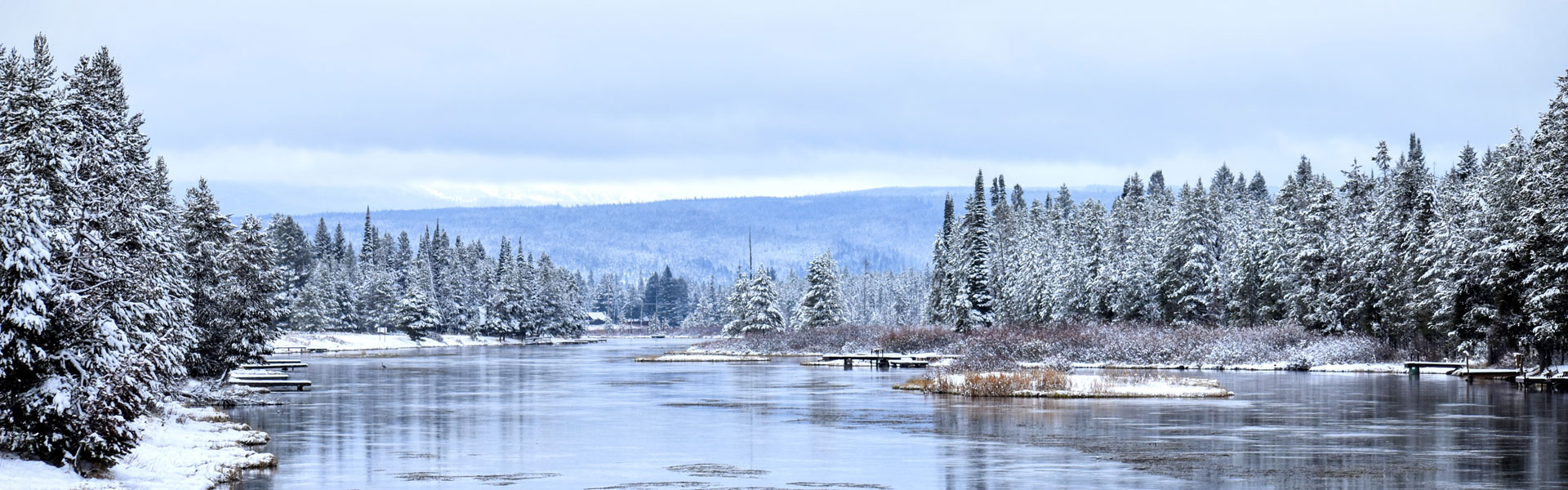 Snowy winter landscape