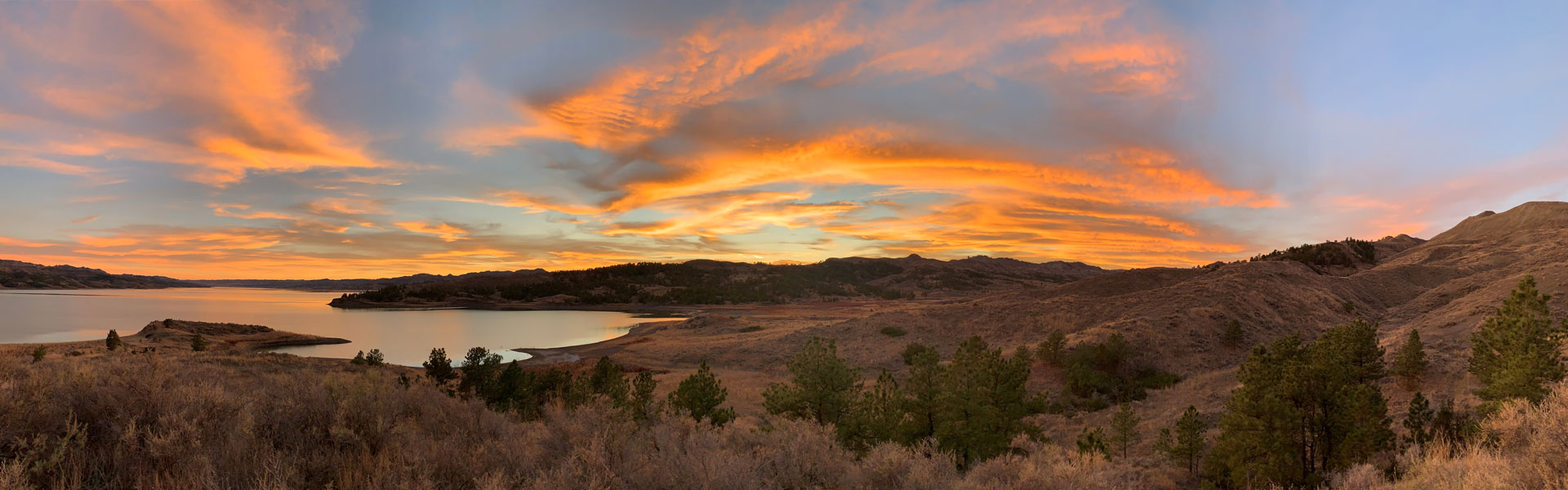 Sunset at Fort Peck Reservoir