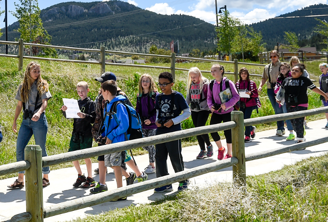 School class visiting Montana WILD