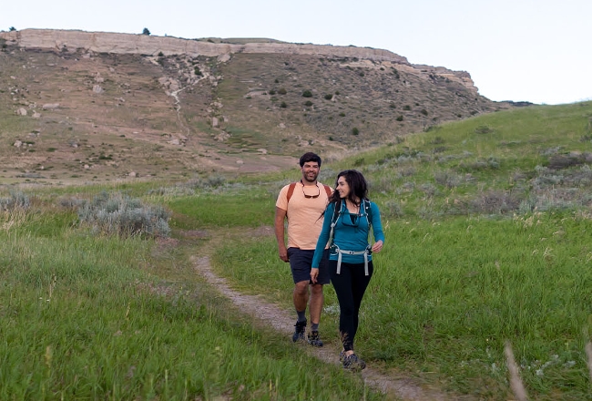 Couple hiking