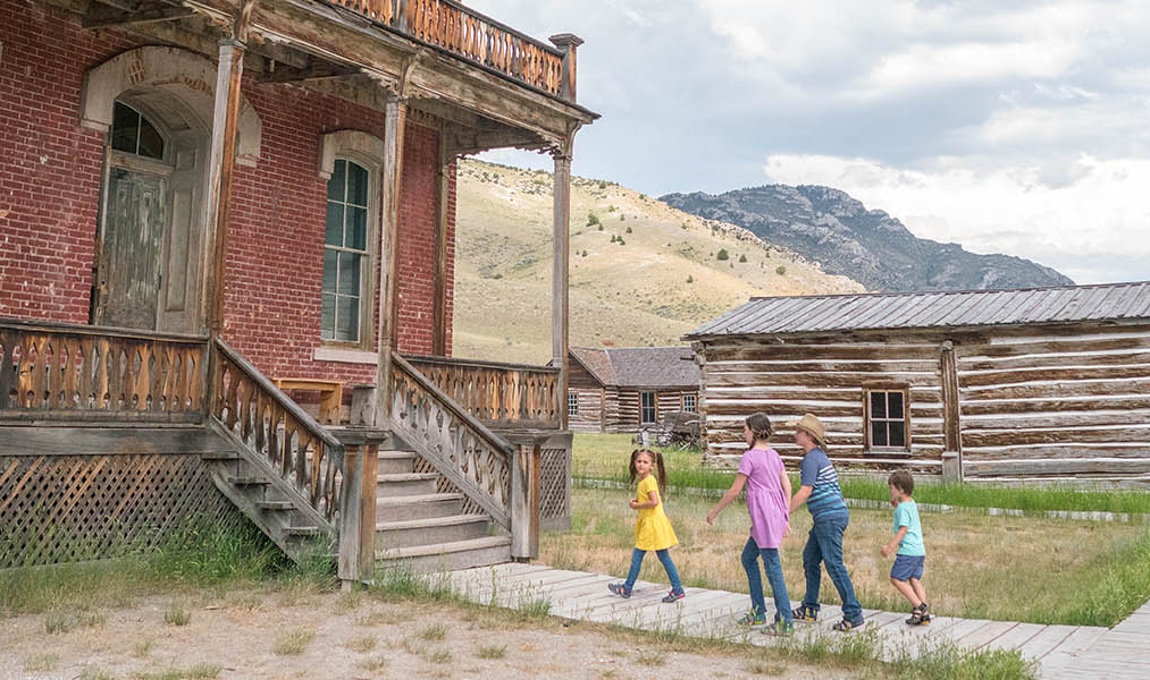 Photo of three children at Bannack State Park