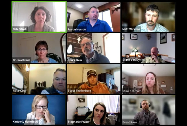Group zoom meeting screenshot