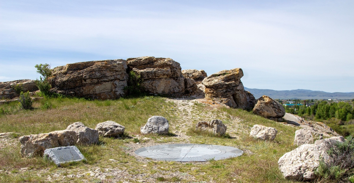Clark's Lookout Rock and Compass