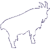 Mountain goat icon